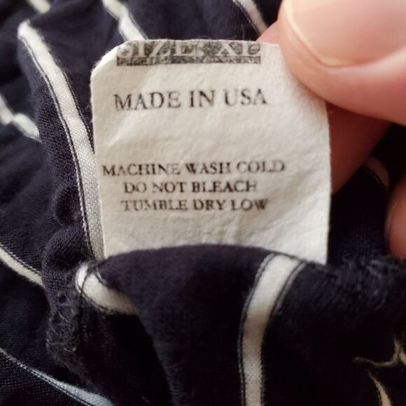 Green Envelope Blue/White Stripe 3/4 Sleeve T SzXL - Picture 11 of 12